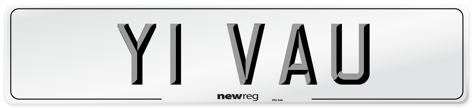 Y1 VAU Number Plate from New Reg